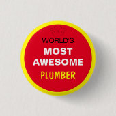 Welten am Phantastischsten - PLUMBER (am besten) Button (Vorderseite)
