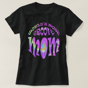 Welten am weitesten Groovy Mama Pastel T-Shirt