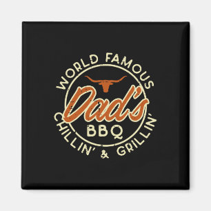 Welten Berühmte Vater Grillen Grillin Barbecue Fat Magnet