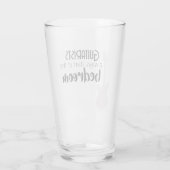 Welten BEST Gitarrist - Personalisierte Geschenke Glas (Rückseite)