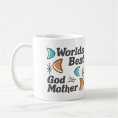 Welten Best Godmutter Retro Kaffeetasse (Links)