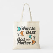 Welten Best Godmutter Retro Tragetasche (Rückseite)