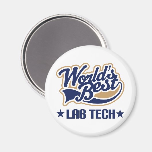 Welten Best Labrador Tech Magnet (Vorderseite/Rückseite)