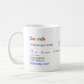 WELTEN BEST NURSE Funny Top Search Resultat Kaffeetasse (Links)
