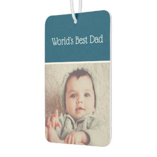 Welten Best Vater Foto Personalisiert Autolufterfrischer