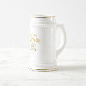 Welten BEST VATER-to-BE - Est.2019 anpassbar Bierglas (VorderseiteRechts)