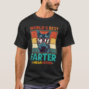 Welten Beste Farter I Gemein Vater Bester Katze Va T-Shirt