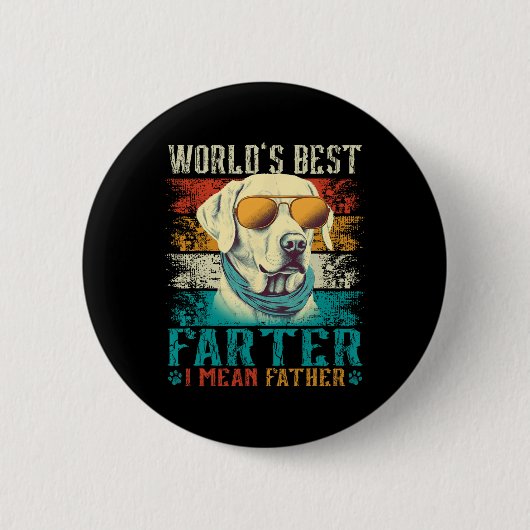 Welten Beste Farter I Gemein Vater Bester Vater je Button (Vorderseite)