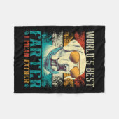 Welten Beste Farter I Gemein Vater Bester Vater je Fleecedecke (Vorderseite (Horizontal))