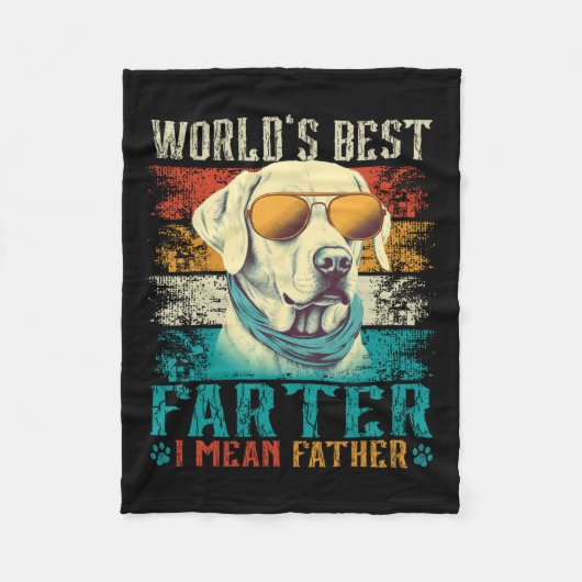 Welten Beste Farter I Gemein Vater Bester Vater je Fleecedecke (Vorderseite)