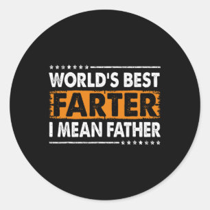 Welten Beste Farter I Gemein Vaterväter Tag Vater Runder Aufkleber