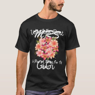 Welten Beste Gigi Pink Peach Blume Bouquet Grandma T-Shirt