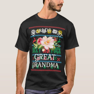 Welten Beste Großartige Großmutter Rosa Blume Groß T-Shirt