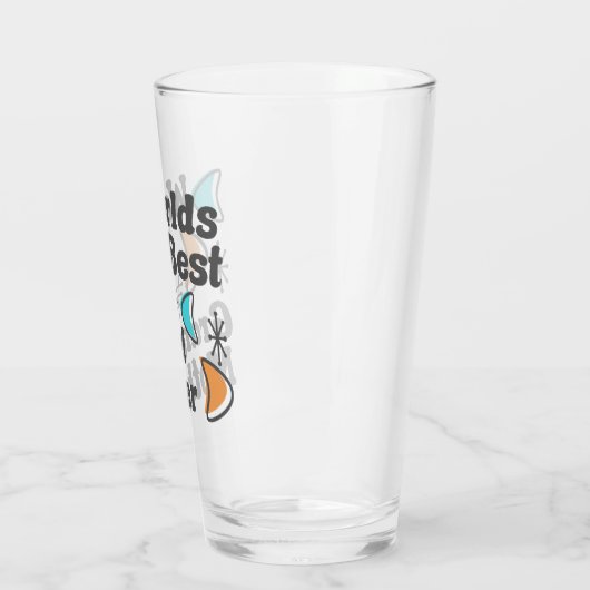 Welten Beste Großmutter Retro Glas (Links)