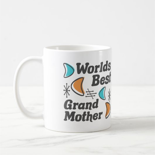 Welten Beste Großmutter Retro Kaffeetasse (Links)