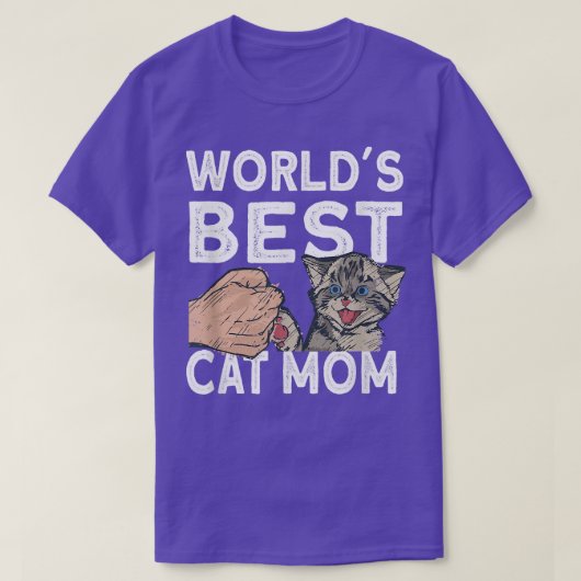 Welten Beste Katze Mama Niedlich Cat T-Shirt (Design vorne)