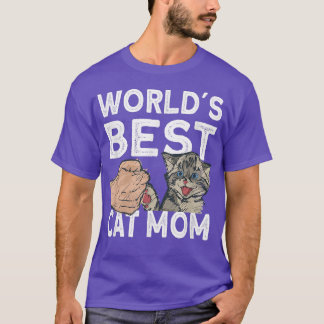Welten Beste Katze Mama Niedlich Cat  T-Shirt