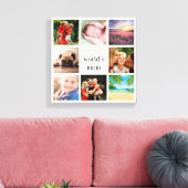 Welten Beste Mama 8 Foto Collage Personalisiert Leinwanddruck (Insitu (Wohnzimmer))