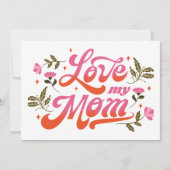 Welten beste Mama Einladung (Vorderseite)