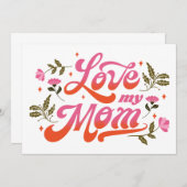 Welten beste Mama Einladung (Vorne/Hinten)