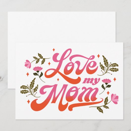 Welten beste Mama Einladung (Vorne/Hinten)