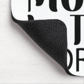 Welten Beste Mama Elegantes Schwarz-Weiß-Script Mousepad (Ecke)