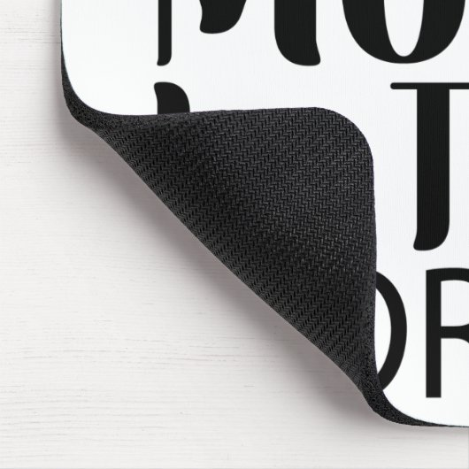 Welten Beste Mama Elegantes Schwarz-Weiß-Script Mousepad (Ecke)