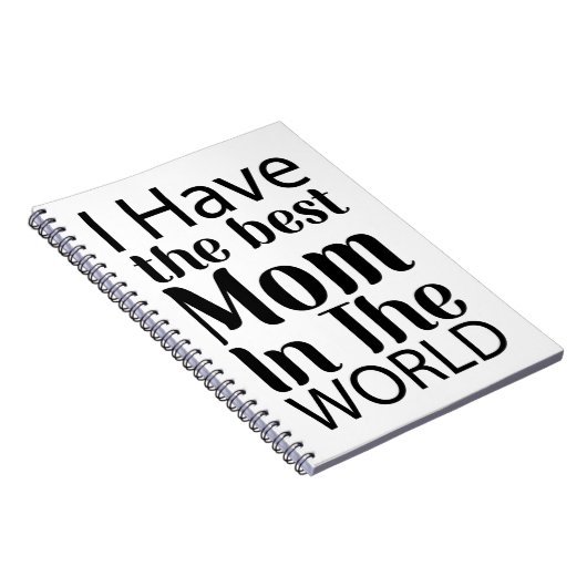 Welten Beste Mama Elegantes Schwarz-Weiß-Script Notizblock (Rechte Seite)