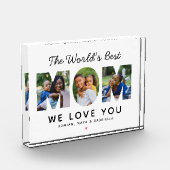 Welten beste Mama für benutzerdefinierte Familienk Fotoblock (Links)