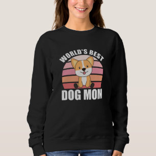 Welten Beste Mama für Hunde - Hund Corgi Vintag Su Sweatshirt