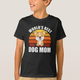 Welten Beste Mama für Hunde - Hund Corgi Vintag Su T-Shirt