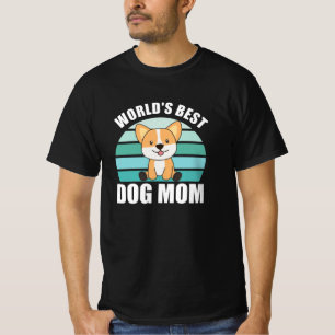 Welten Beste Mama für Hunde - Hund Corgi Vintag Su T-Shirt