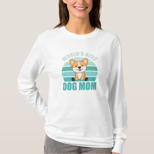 Welten Beste Mama für Hunde - Hund Corgi Vintag Su T-Shirt