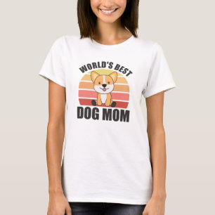 Welten Beste Mama für Hunde - Hund Corgi Vintag Su T-Shirt