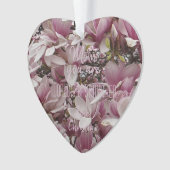Welten beste Mama für Ihren Text Magnolia Floral Ornament (Vorderseite)