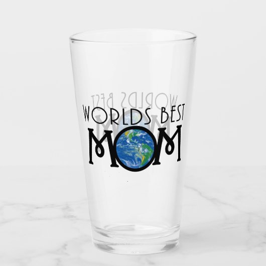 Welten beste Mama Glas (Vorderseite)