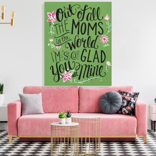 Welten beste Mama Leinwanddruck (Insitu (Wohnzimmer))