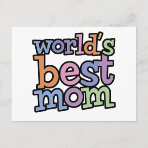 Welten Beste Mama T - Shirt & Geschenke Postkarte