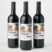 Welten beste Mama Weinetikett (Flaschen)