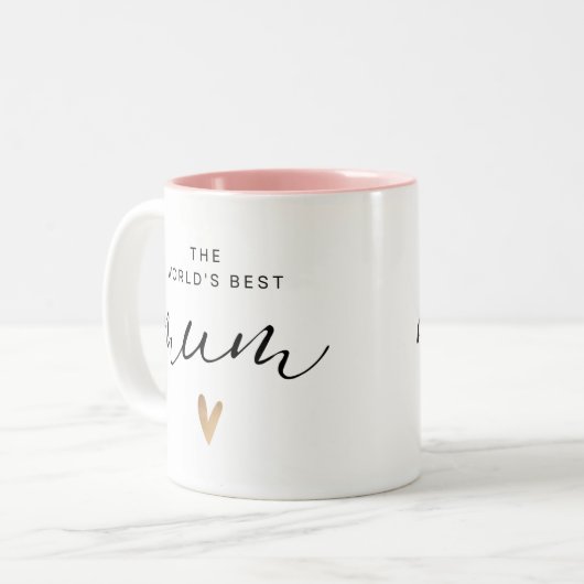 Welten beste Mama Zweifarbige Tasse (Vorderseite Links)
