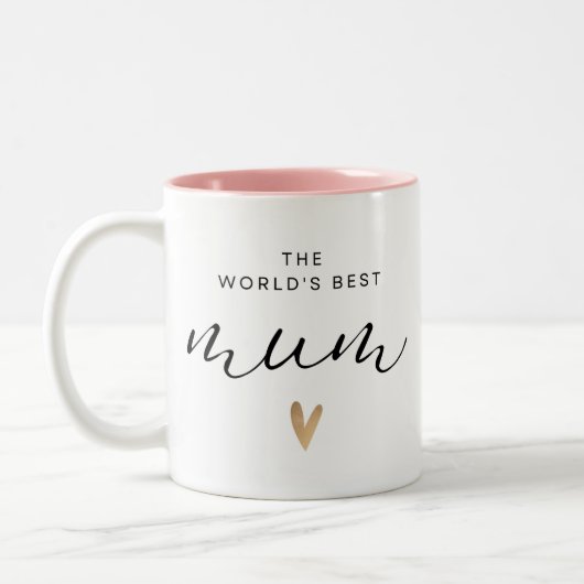 Welten beste Mama Zweifarbige Tasse (Links)