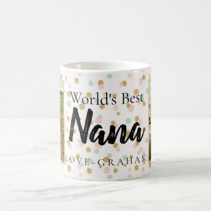 WELTEN BESTE NANA MIT 2 FOTOS KAFFEETASSE