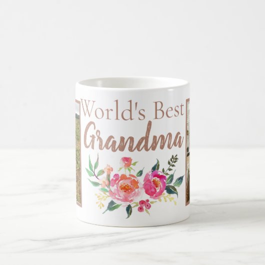 WELTEN BESTE NANA MIT 2 FOTOS KAFFEETASSE (Mittel)