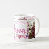 WELTEN BESTE NANA MIT BLUMEN KAFFEETASSE (VorderseiteRechts)