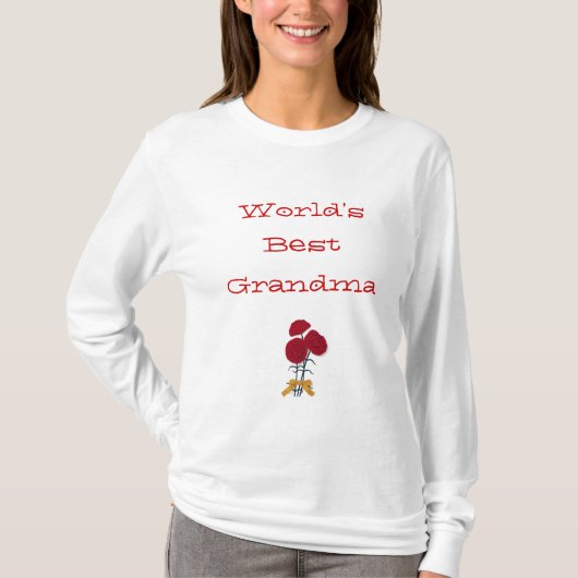 Welten Beste Oma Rose T - Shirt (Vorderseite)