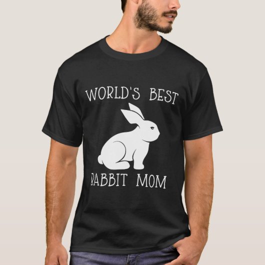 Welten Beste Rabbit Mama Funny Mthers Day Rabbit T T-Shirt (Vorderseite)