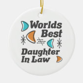 Welten Beste Schwiegertochter Keramik Ornament (Vorne)