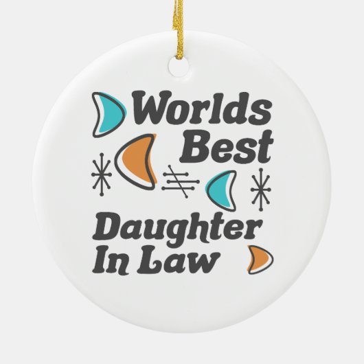 Welten Beste Schwiegertochter Keramik Ornament (Hinten)