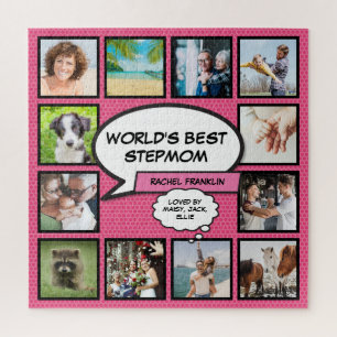 Welten Beste Stepama Foto Collage Fun Pink Puzzle