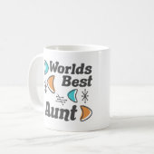 Welten Beste Tante Retro Kaffeetasse (Vorderseite Links)